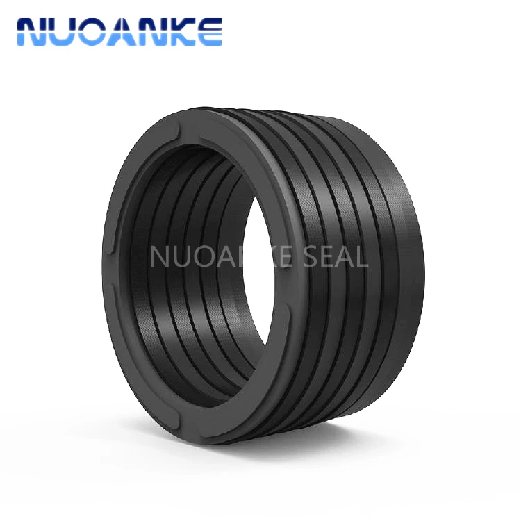 High Pressure VES Fabric V Shape Combined Seal Ring Set NBR FKM V Seal Hydraulic Cylinder Rod VES Packing Seal