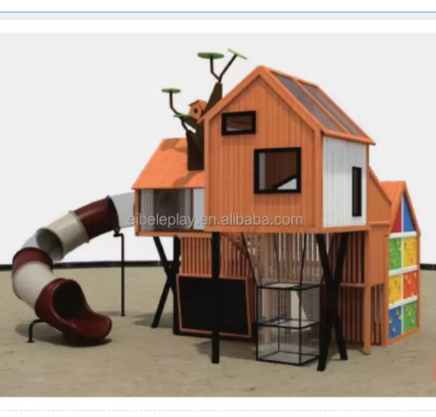 Outdoor Playsets Children Other Playgrounds Set Equipment , Outdoor Playground Games Slide For Children Playground