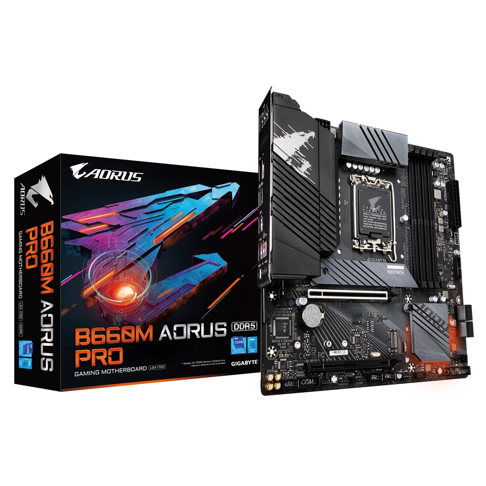 Spot B660M AORUS PRO DDR4 computer hardware motherboard supports 12th Generation CPU Processor