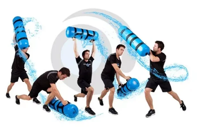 25kgs Convenient Fos Fit Water Bag Color Dye Fitness Aqua Bag with Air Pump Training