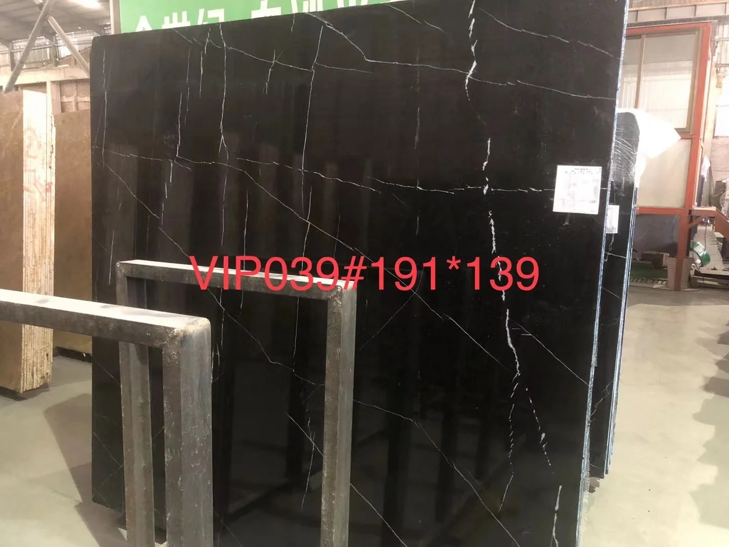 Natural Stone Marble Sheet Black Nero Oriental Table Marble Floor Tiles