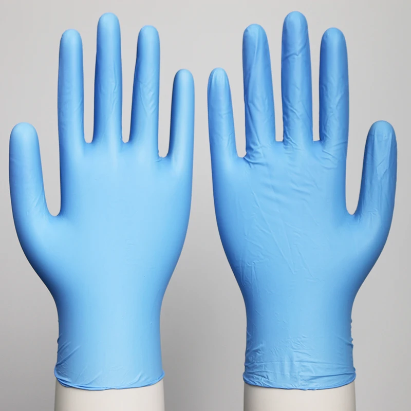 Blue Food Grade Vinyl Nitrile Blend Gloves For Women