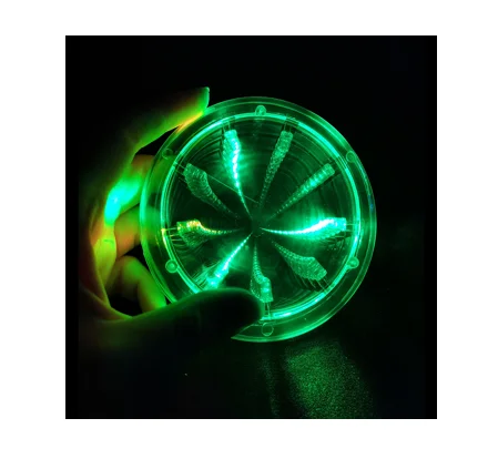 LED Light Up Multi Color Tunnel Drink Coaster Barware Party Favor Summer Parties Home Decor Weddings Birthday Party supplies