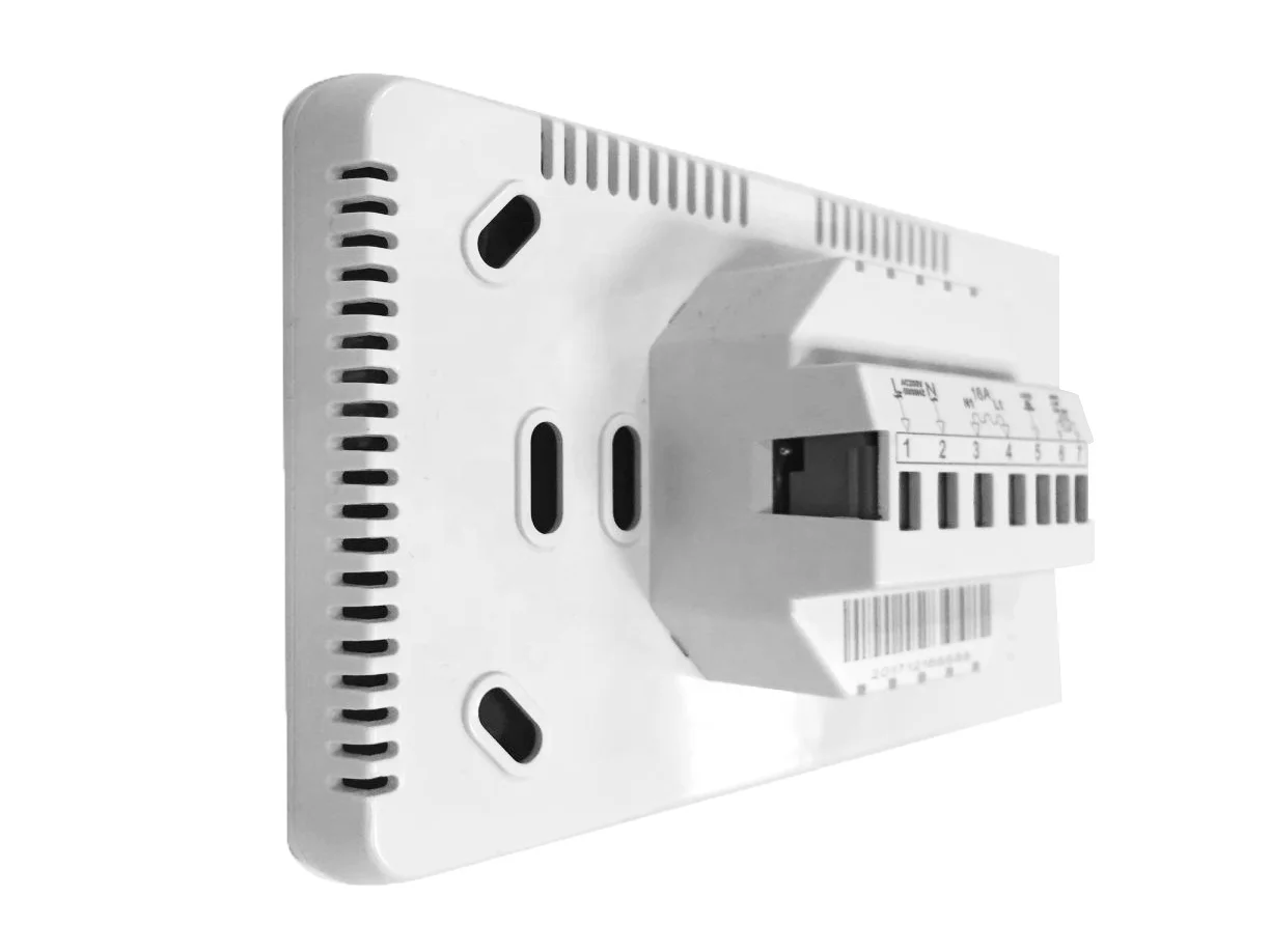 black FRAME programmable digital floor heating thermostat ME80