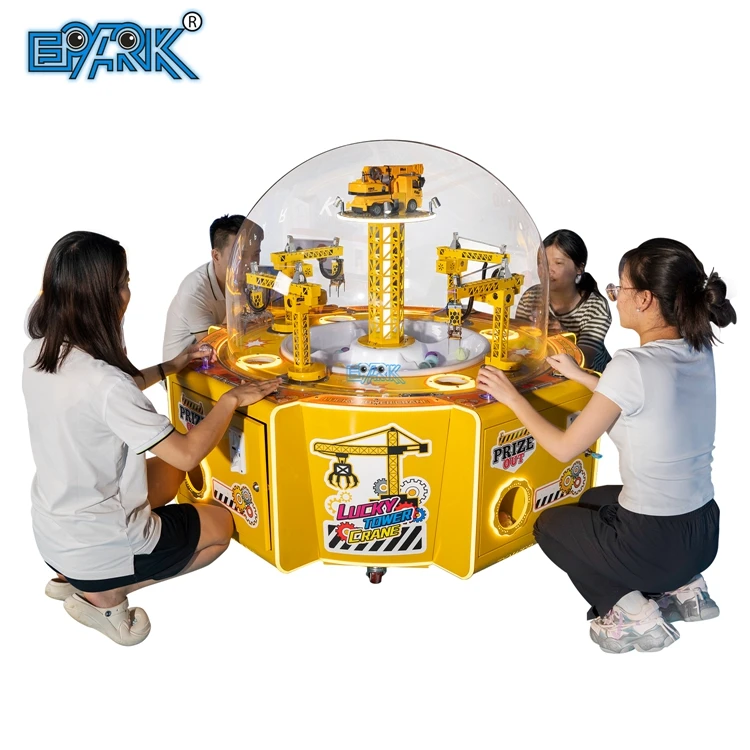 EPARK Arcade Coin Operated Kids 4 Players Gift Crane Games Machine Catch Gashapon Machine