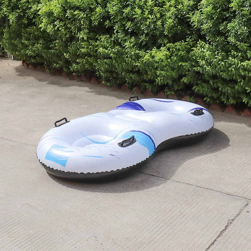 New Snow Tube Sled, 67 Inch Adults and Kids Inflatable Sledding Snow Tube Sled Rider with 4 Reinforced Handles for 2 Riders