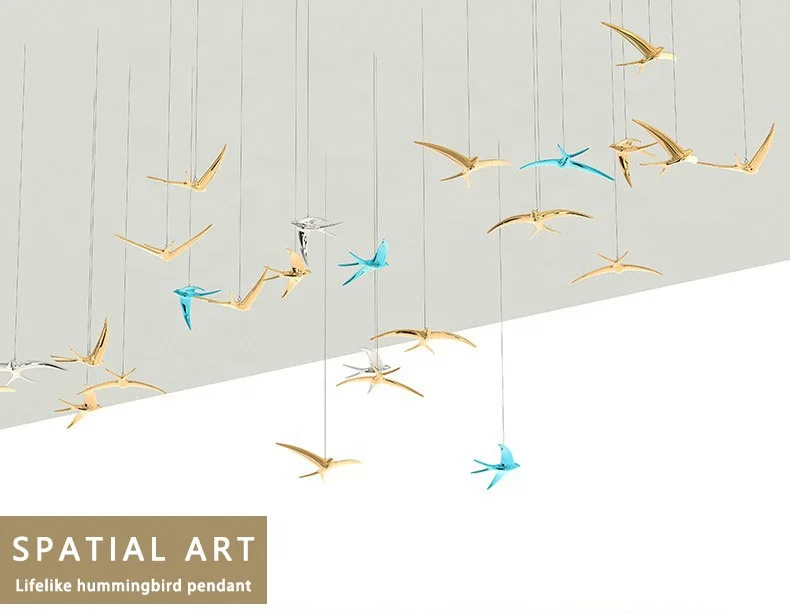 Shopping Center Hall Decoration Swallows Luxury Hotel Restaurant High Ceiling Hanging Ornament