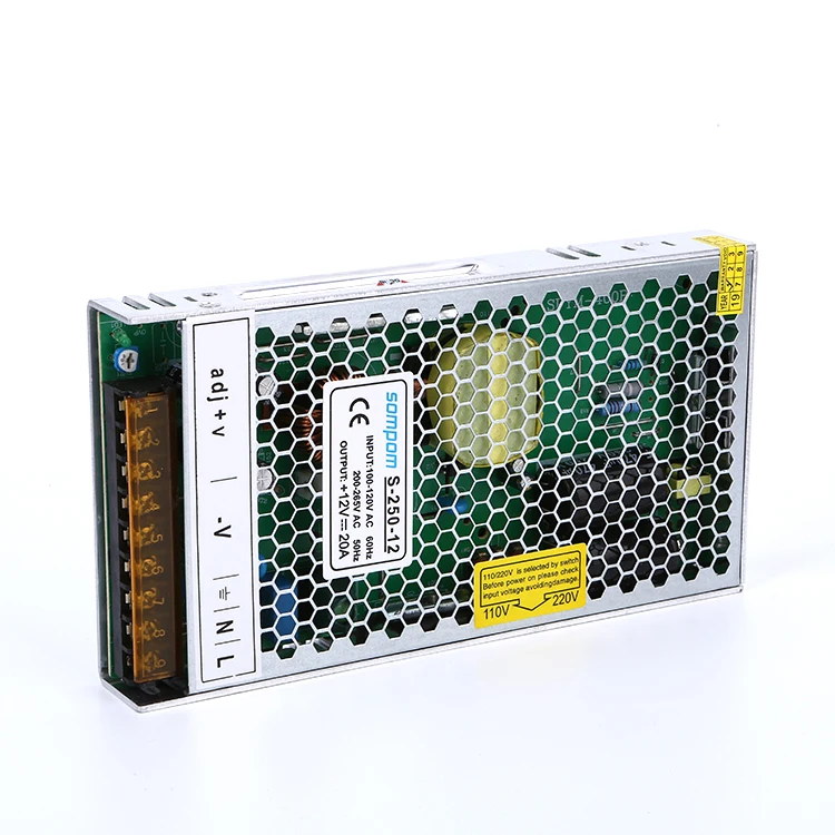Китай 240W источник питания с AC 110V к DC 12V 20A мощность переключения