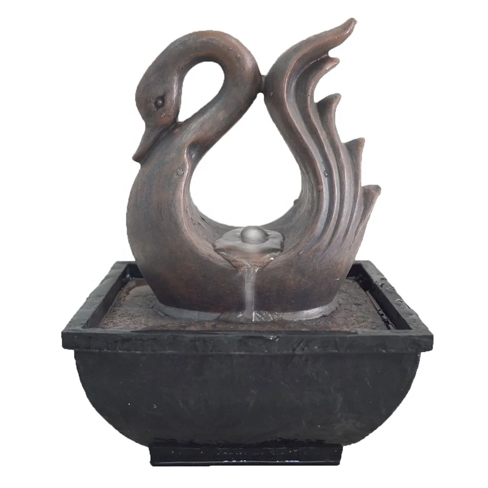 peacock animal statue waterfalls home decor tabletop indoor water fountain for sale