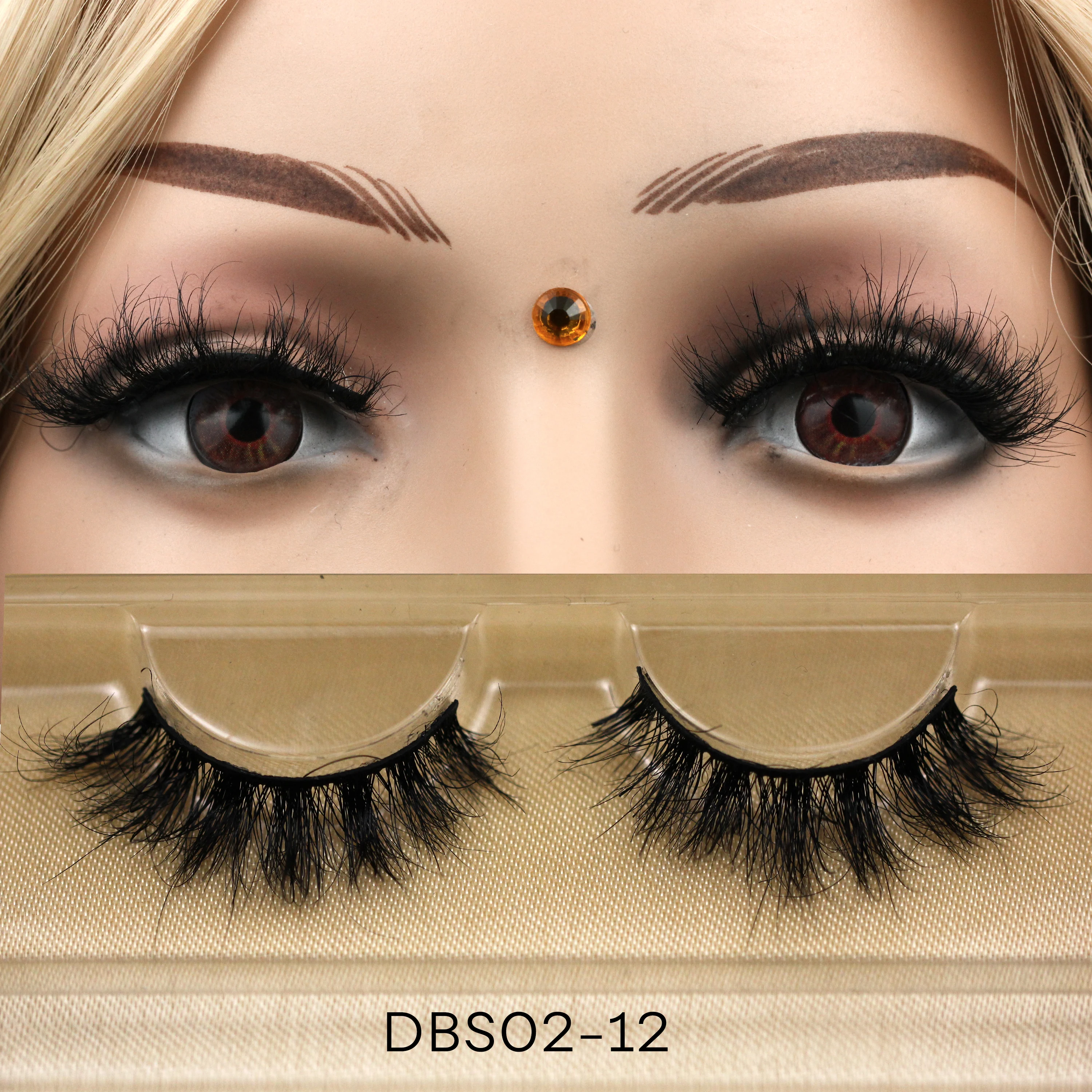 DBS02 eyelash wholesale private label 3d mink lashes with custom eyelash box