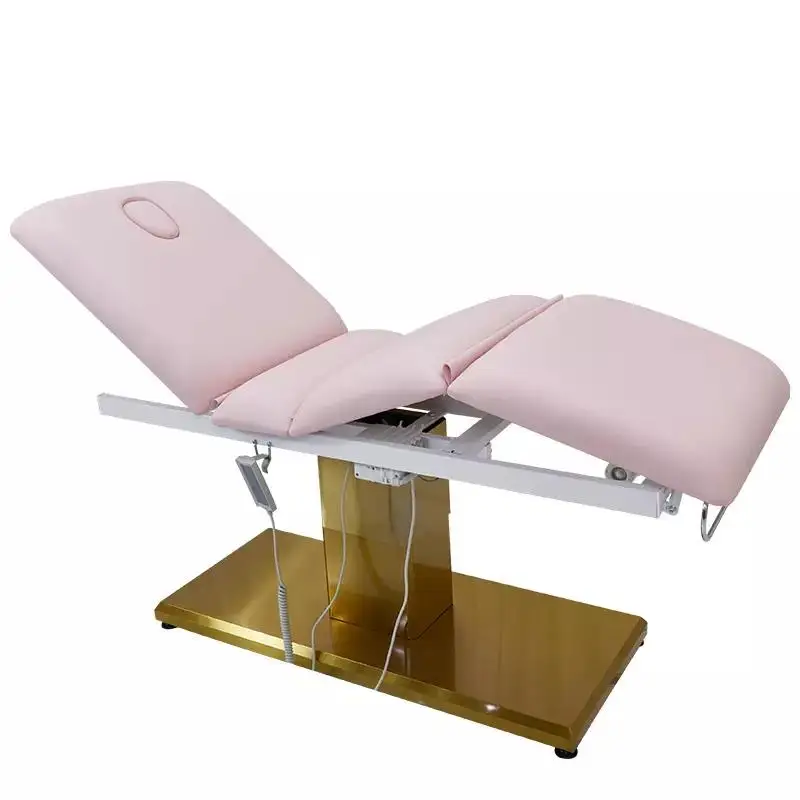 salon furniture beauty electric physiotherapy table treatment bed 3 motors  esthetician bed