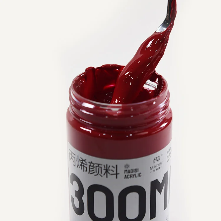 Hot Sale Wholesale 40 Colors 300ml Beginner Artist Non-toxic Waterproof Outdoor Bottled Acrylic Paint