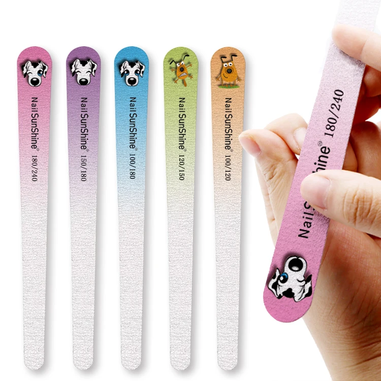 
Wood chip grinding nail file emery sanding disposable abrasive good sandpaper printed logo washable nail lime wood zebra gray 