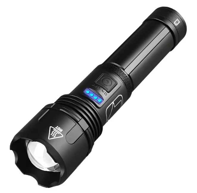 Lumen Flashlight Hand LED torch flash light Outdoor camping 1200 Lumen XPH90 flashlight Waterproof zoomable Flashlight