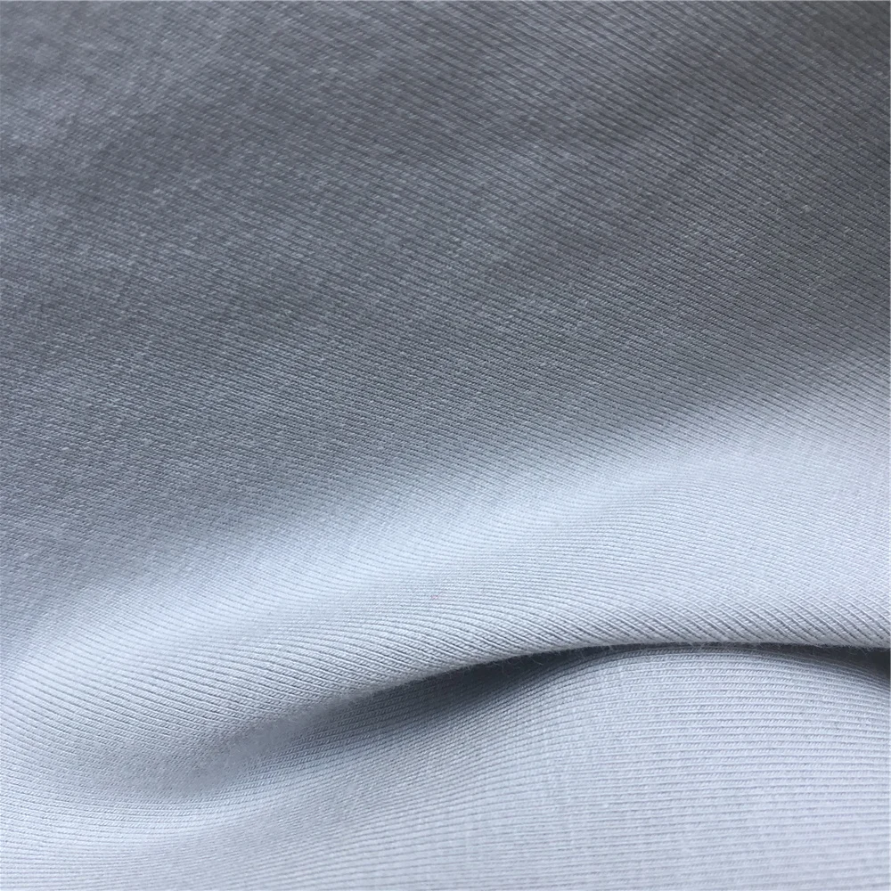 Close fitting fabric 65%bamboo 30%pima cotton 5%spandex jersey knitted fabric prevent allergies