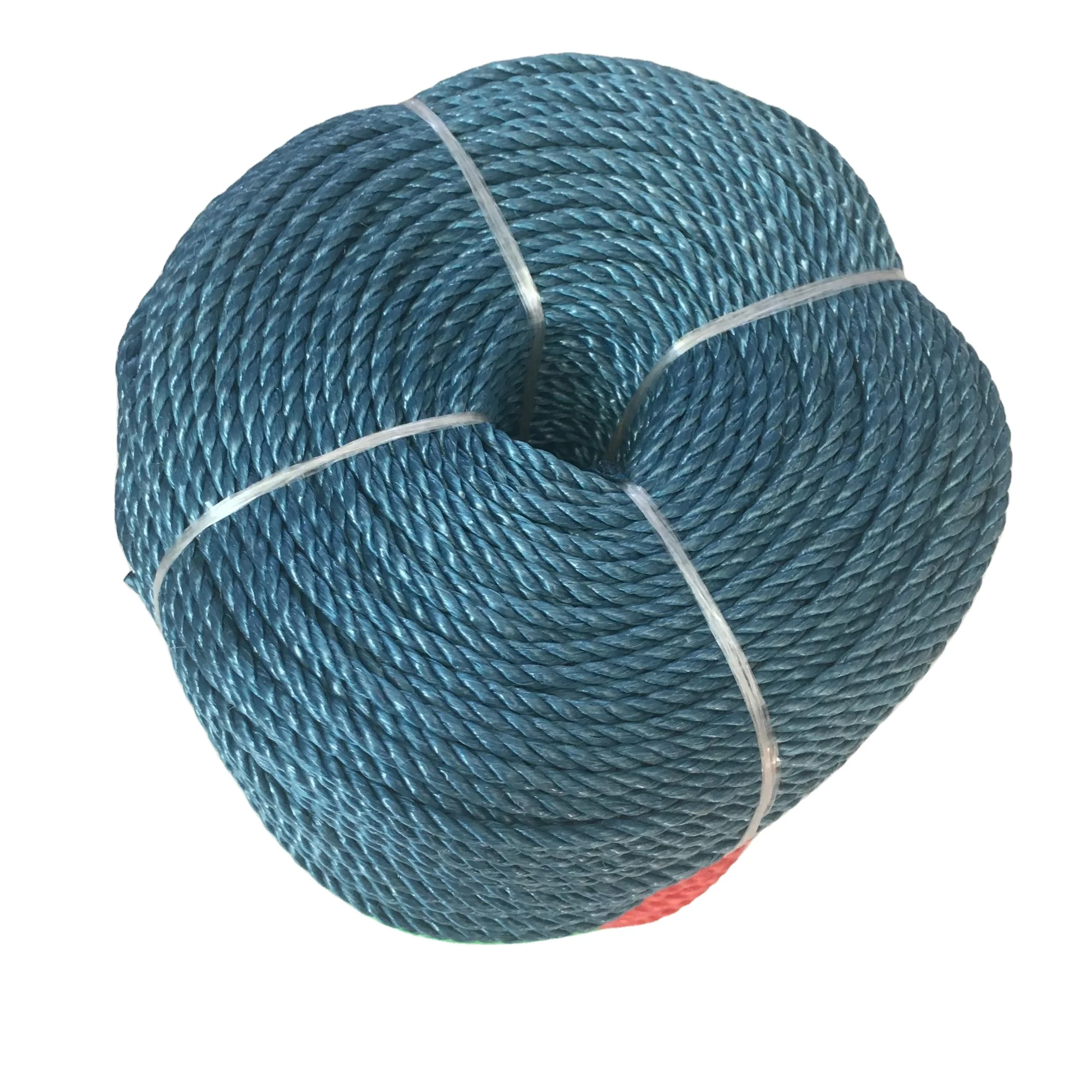 12mm Blue PP Split Film 3-strand Polypropylene Rope x 220 Metre Coil