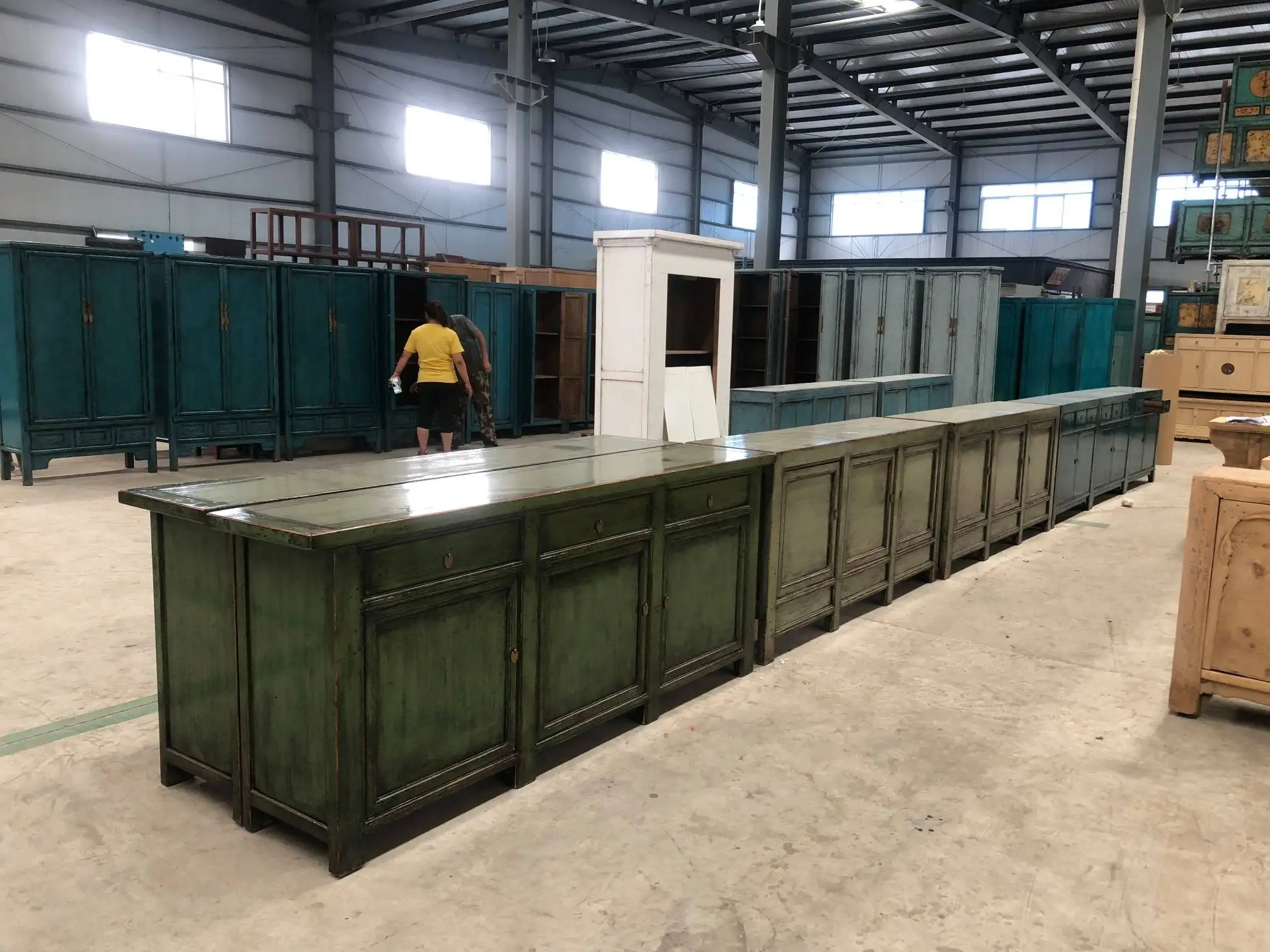 Chinese Antique Natural Recycled Wood Sideboard Chest drawers bedroom sideboard