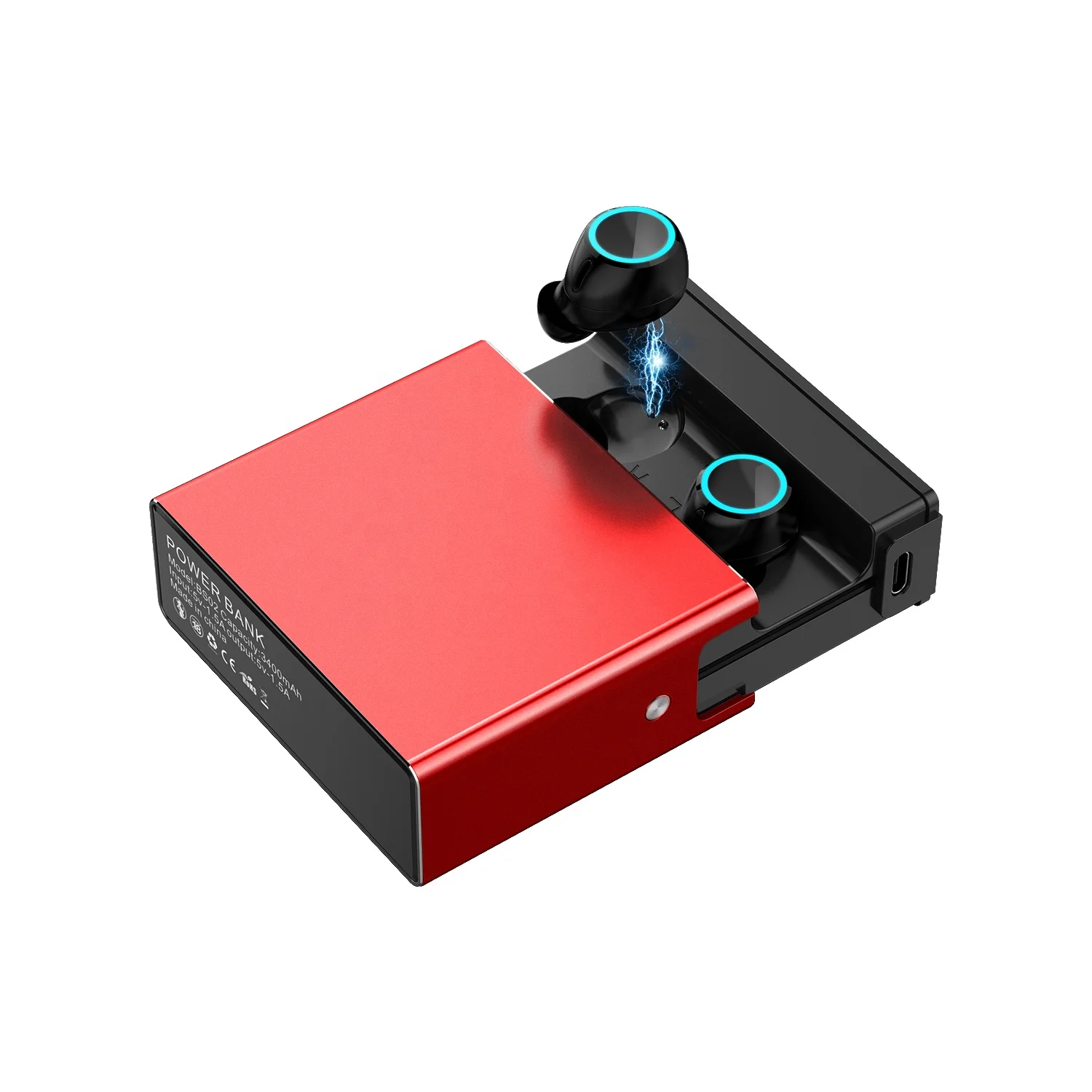 
2020 New Product Bluetooth Earphone With Power Bank For Iphone Samsung Wireless Headphone Mobile Phone Earbuds Headset 
