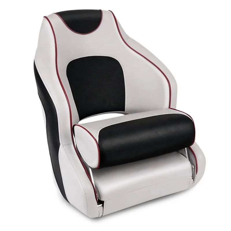 Deluxe Marine Seats Boat Booster Seat Flip Up Pontoon Boat Captains Chair