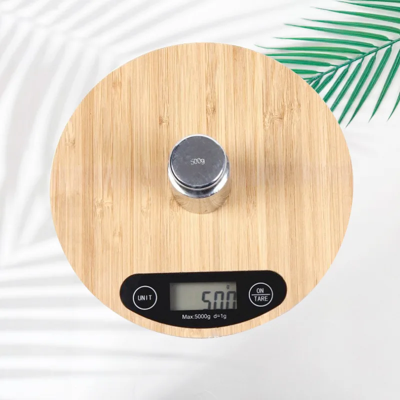 Wooden smart led nutrition kitchen scale 5kg kitchen scale analog food scale