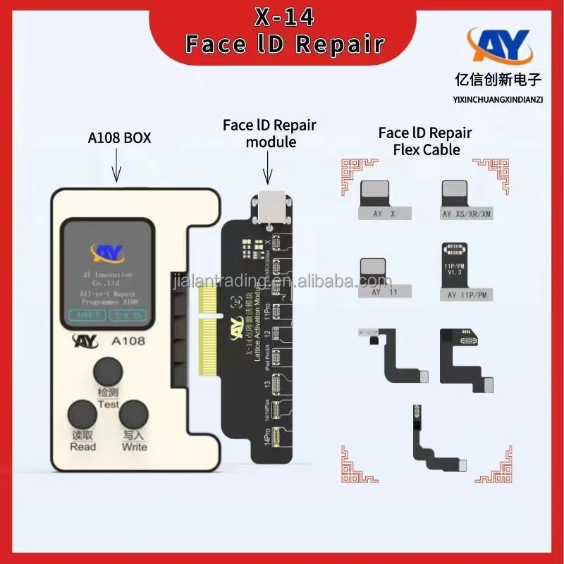 AY A108 Programmer Face ID No Need Welder Flex Cable Battery Repair Tool Dot Matrix Flex For iPhone X XR XS 11 12 13 14 Pro Max