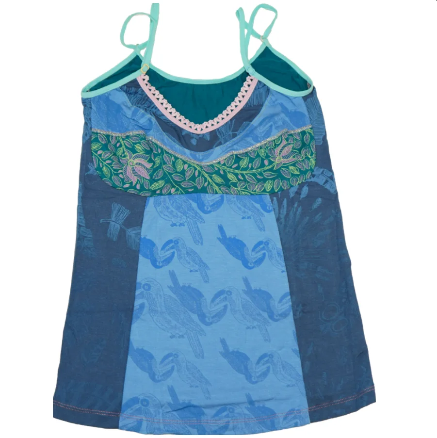 Женская майка в стиле бохо с цветочным принтом на бретелях-спагетти, Лоскутная рубашка без рукавов, тренировочная рубашка