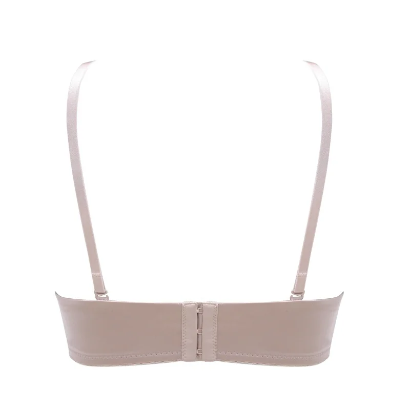 Newest fashion hot girl sexy image seamless wedding dress 1/2 cup nude women bra