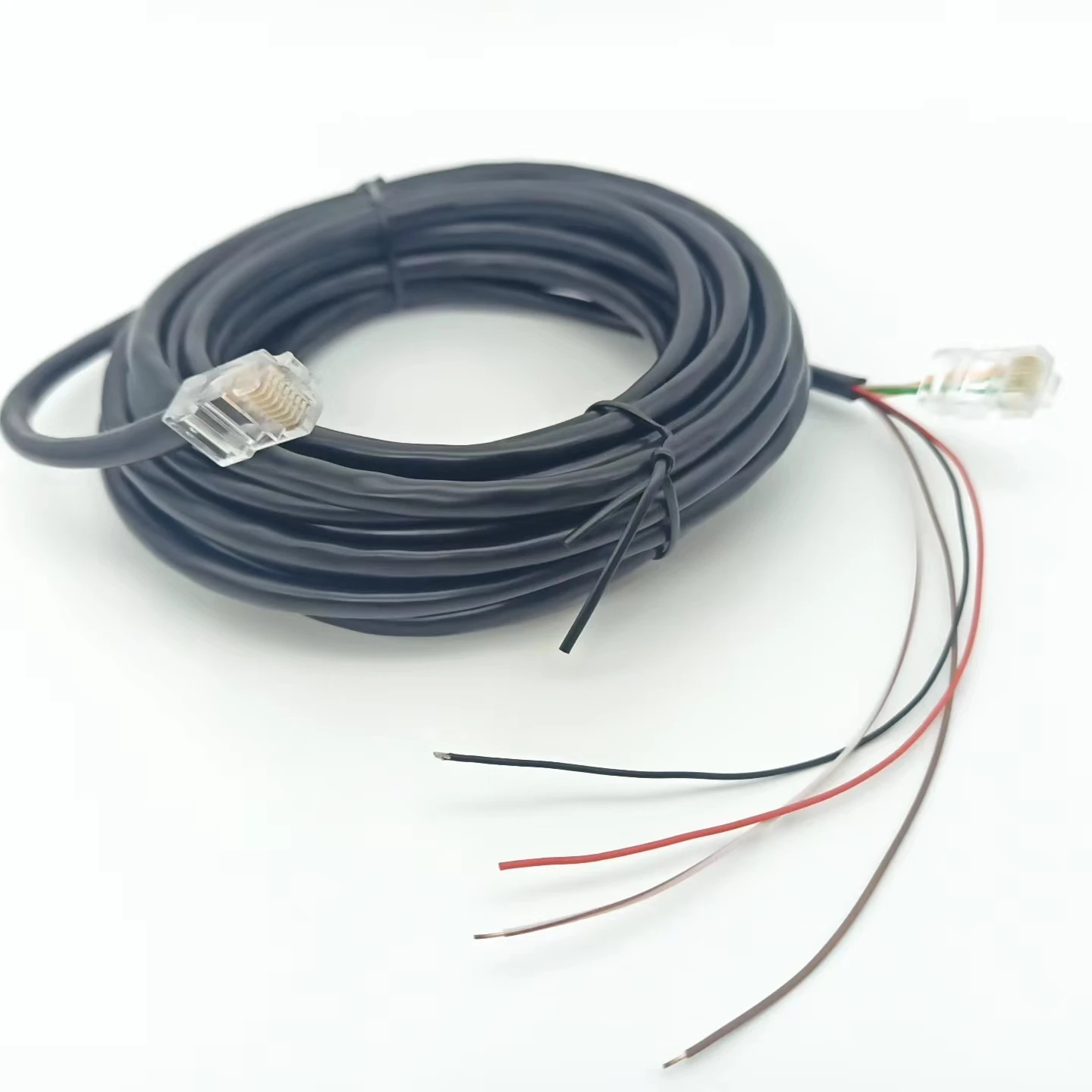 Customized Cat5 Network Cable Twisted Cord Network Lan Cable Ethernet Shield FTP Grey Jacket Intercom Cable