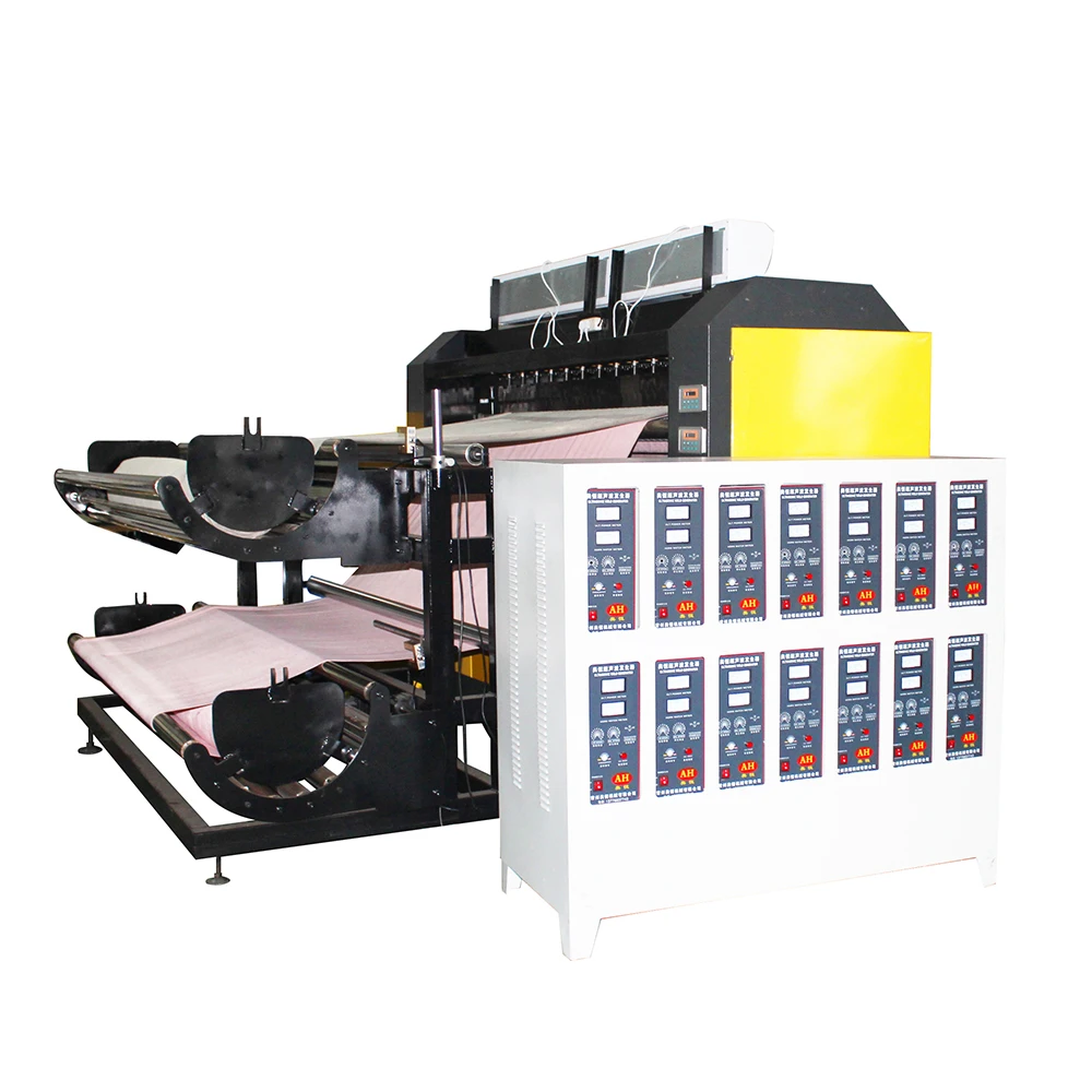 Good Quality low processing loss laminated bonding plastic film ultrasonic computerized quilting machine//