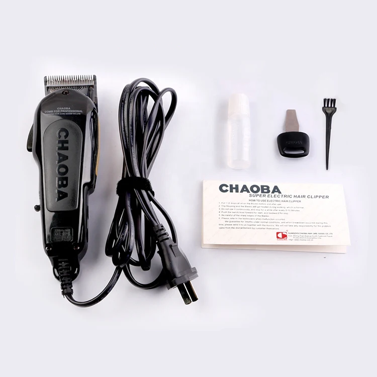 Chaoba cheap prices wholesale home barber mens hair cut machine professional salon electric wire haircut trimmers clippers
