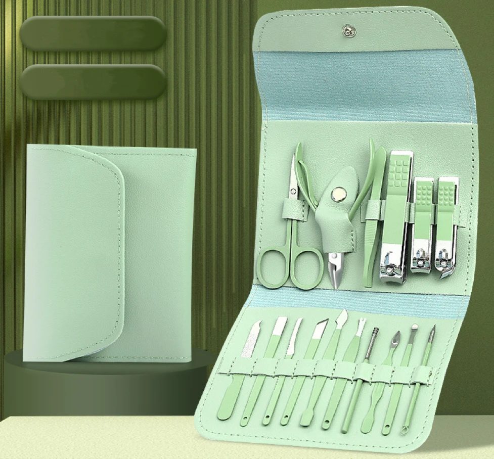 Nail Set 16-in-1 Stainless Steel Professional Repair Set Multipurpose Nail Clippers