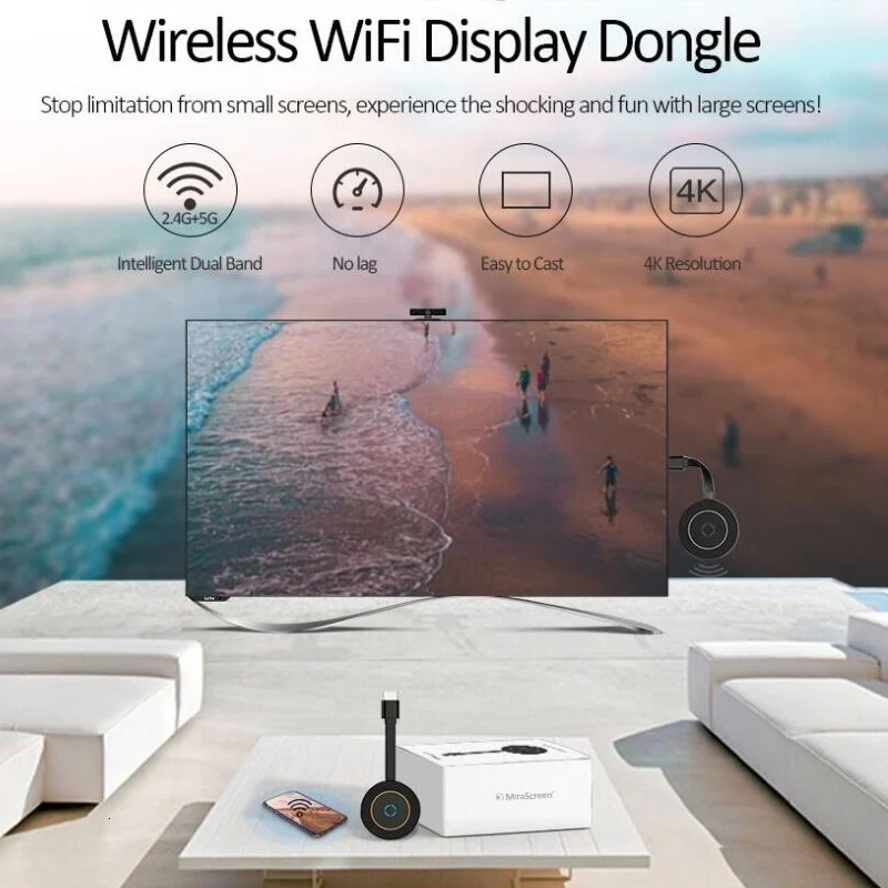 G10 G11 5G 4K HD Wireless Wifi Display Receiver Dongle Mirror Screen TV Stick Miracast Airplay DLNA Media Stream Google Home