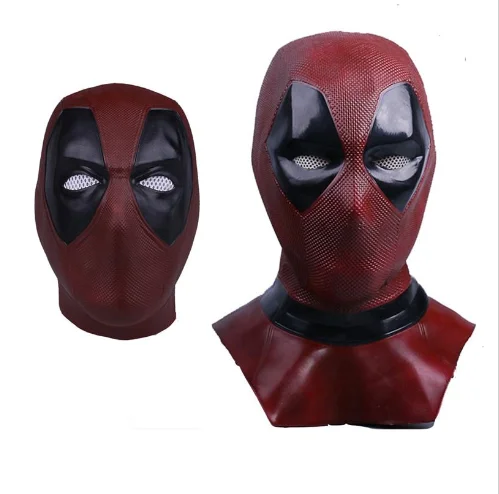 Mask Silhouette Christmas Party Accessory Full Head Latex Carnival Shape Animal Hot Movie Deadpool Halloween Cosplay Silk CN;GUA