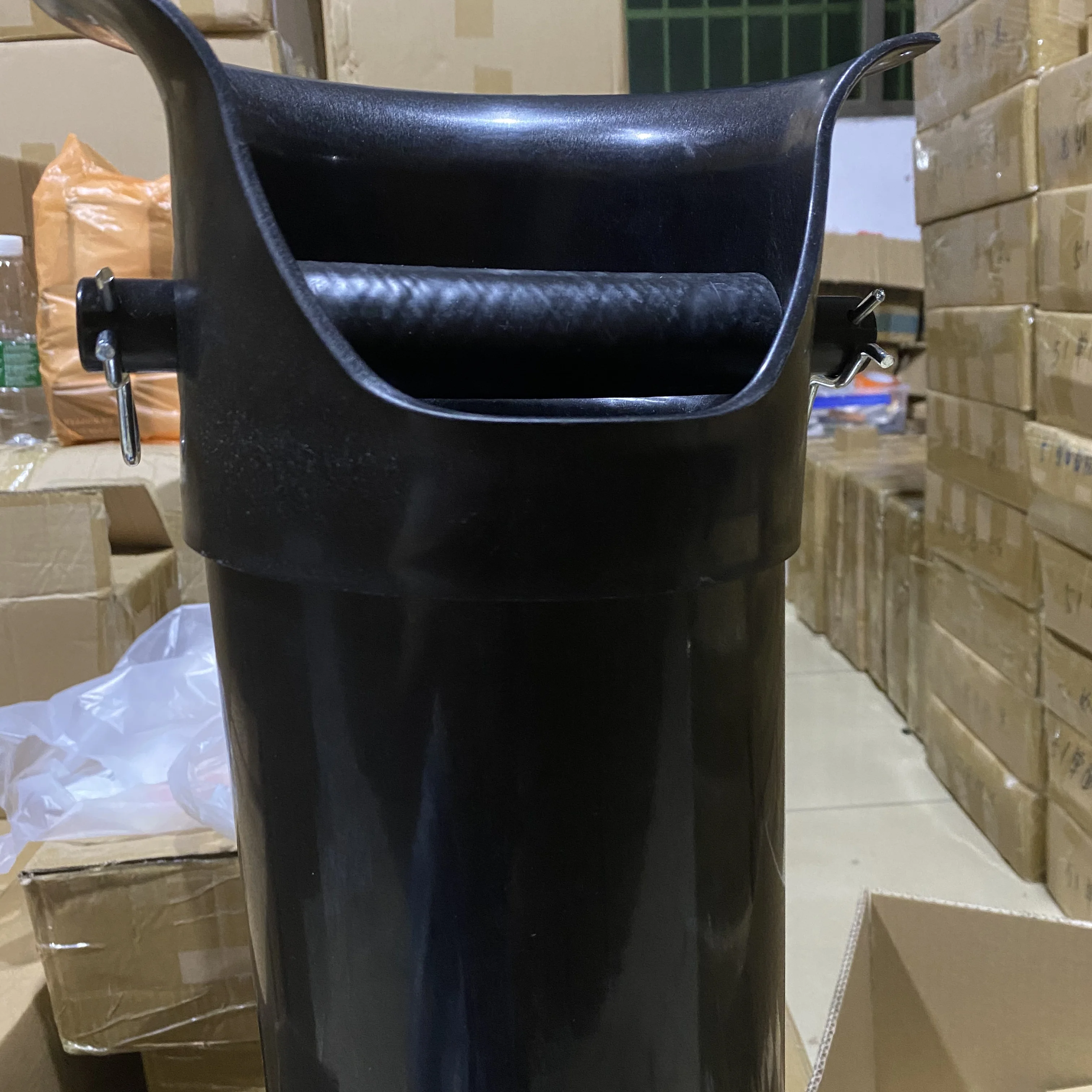 Barista accessories Abs plastic black scum bucket for espresso machine