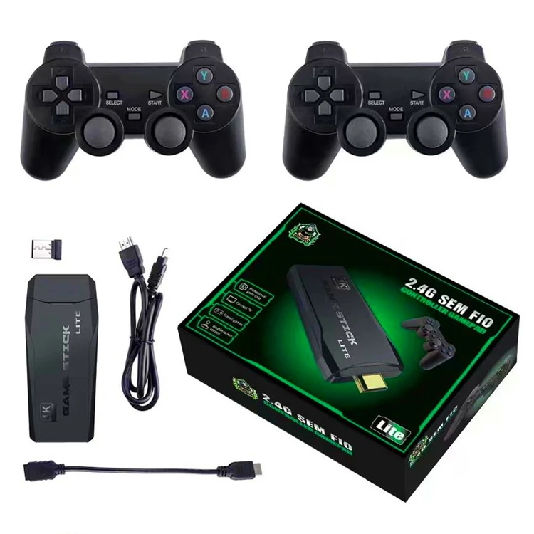 2023 Новый M8 TV Game Stick Lite 4K 64GB 10000 игры ретро игровая консоль для PS1 GBA беспроводной контроллер Ребенка Рождественский
