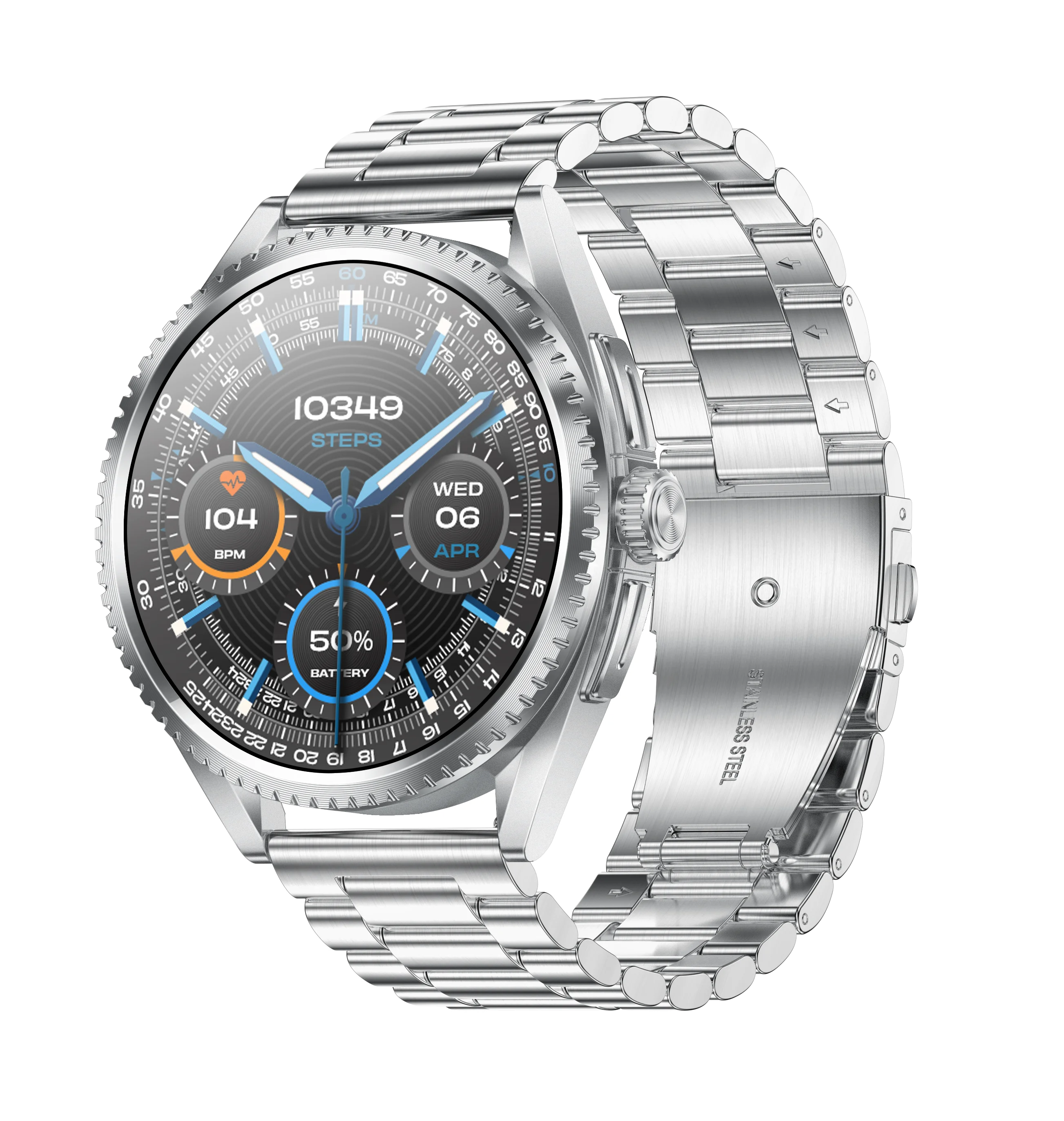 1.75-Inch Amoled Bt Talk Ip67 Deep Waterproof Smart Bracelet Multi Sport Mode Monitoring Round Screen Gf52 Smart Watch