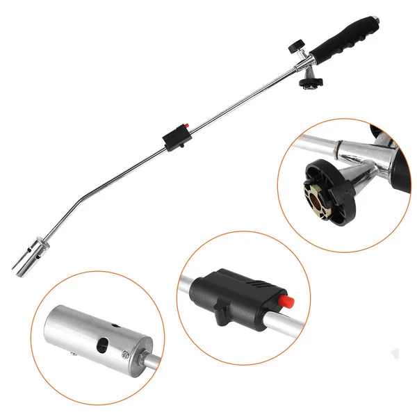 Portable Liquid Gas Single Double Switch Stainless Steel Weed Burner Heating Flame Gun Torch With Nylon Handle
