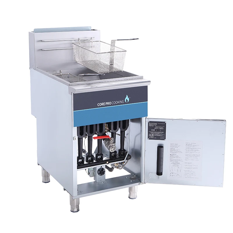 Hot sale commercial kitchen equipment gas deep fryer chicken potato chip frying machine