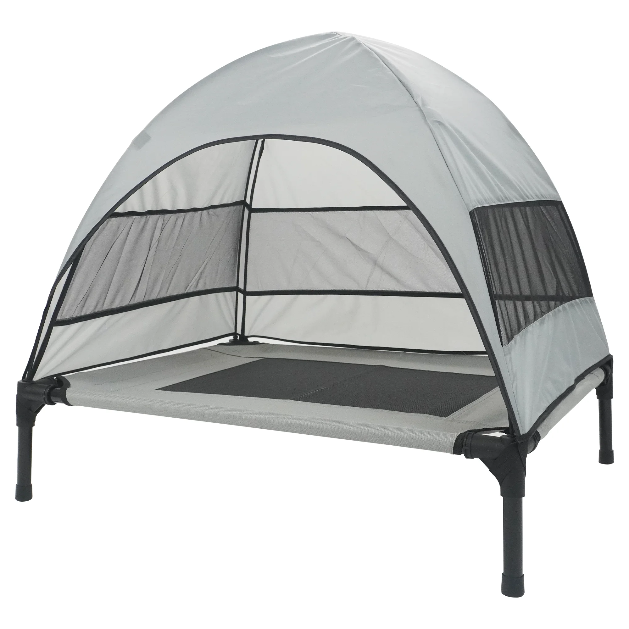 CANBO Moisture-proof Elevated Pet Dog Marching Bed Outdoor Summer Breathable  Dog Bed Tent with Canopy