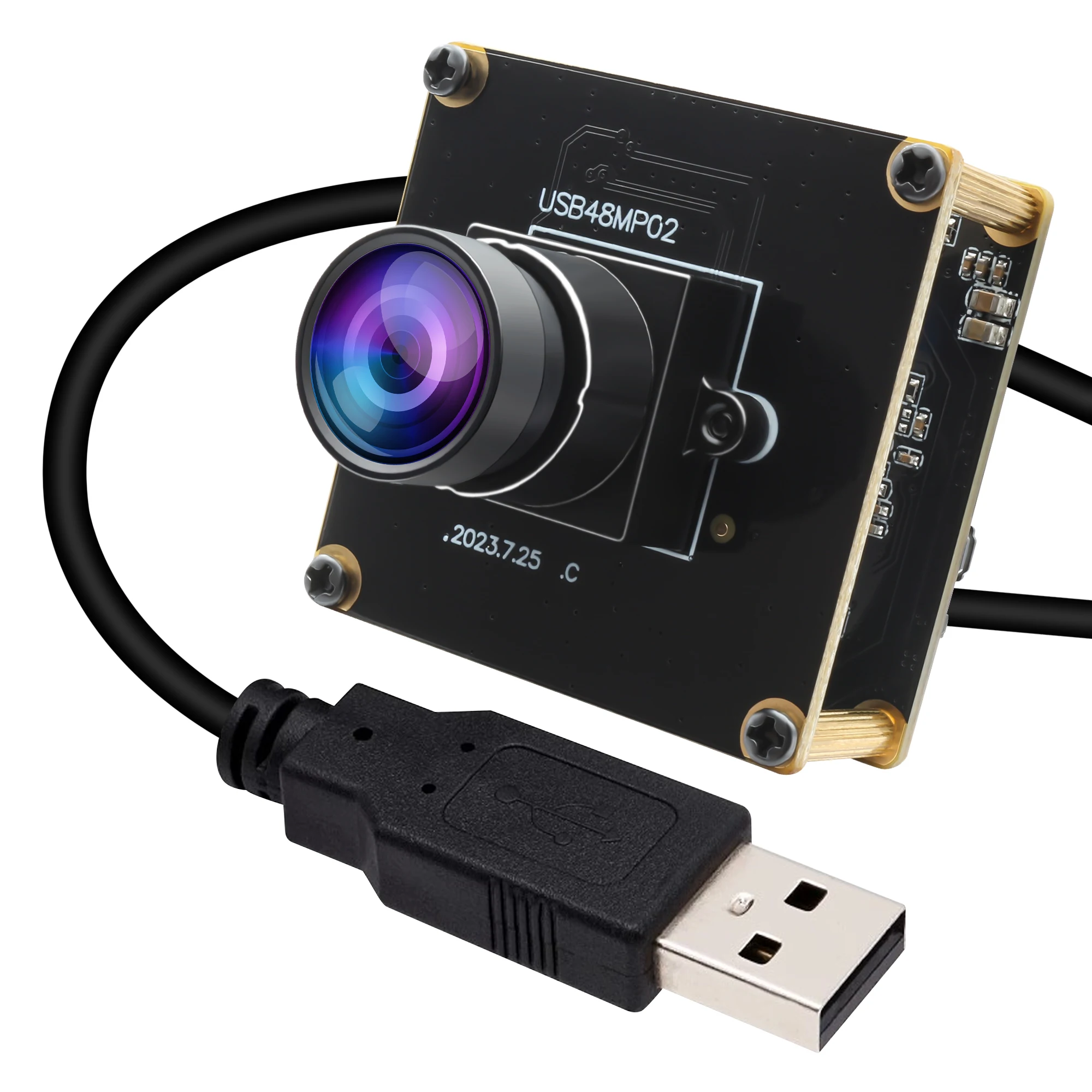 ELP 48mp USB Camera Module for Computer Mini Lightburn Camera for Laser Engraver 6000P Webcam Board for Jetson Nano Raspberry Pi