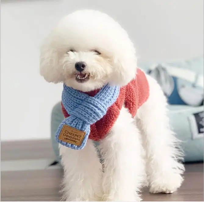 Dog Winter Dog Knitted Pet Warm Scarf for Dog