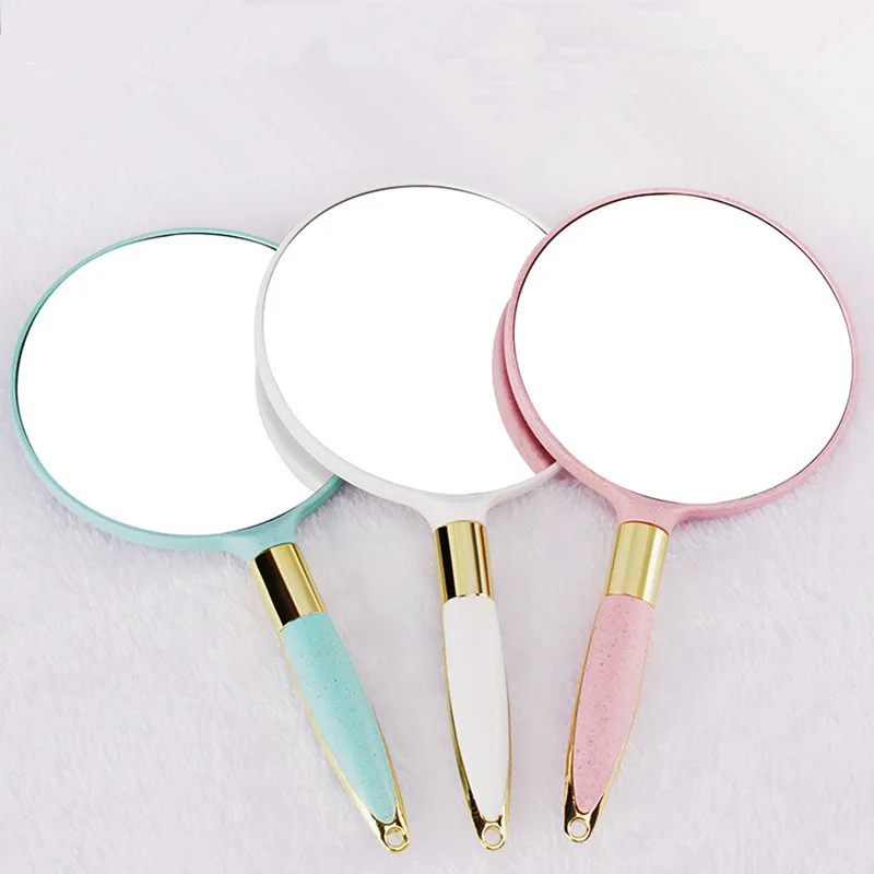 Round Beauty Makeup Mirror for Women Handheld Vanity Mirrors Barbers Hairdressers Spa Salon Make Up Cosmetic Tool