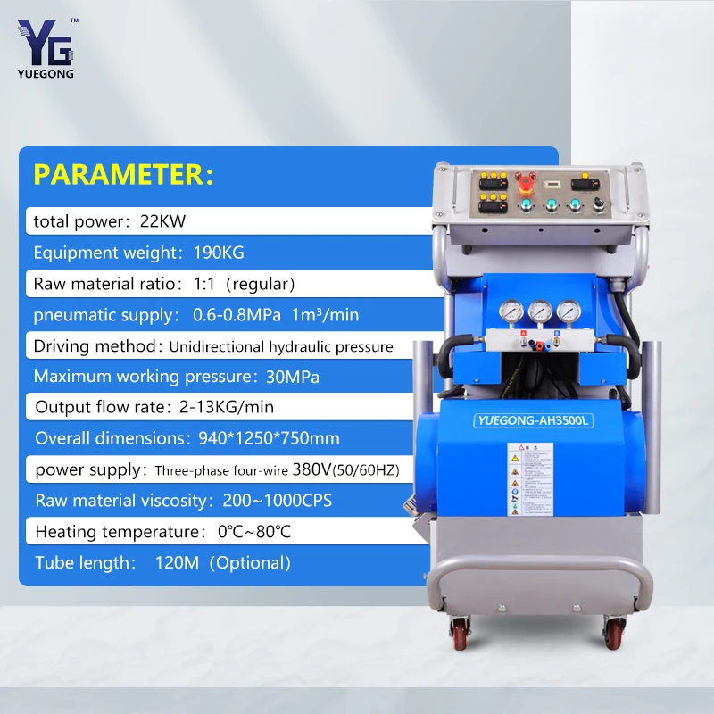 Professional Hydraulic Two Component Insulation PU Foam Spray Machine Polyurea Spray Equipment Polyurethane Sprayer For Sale