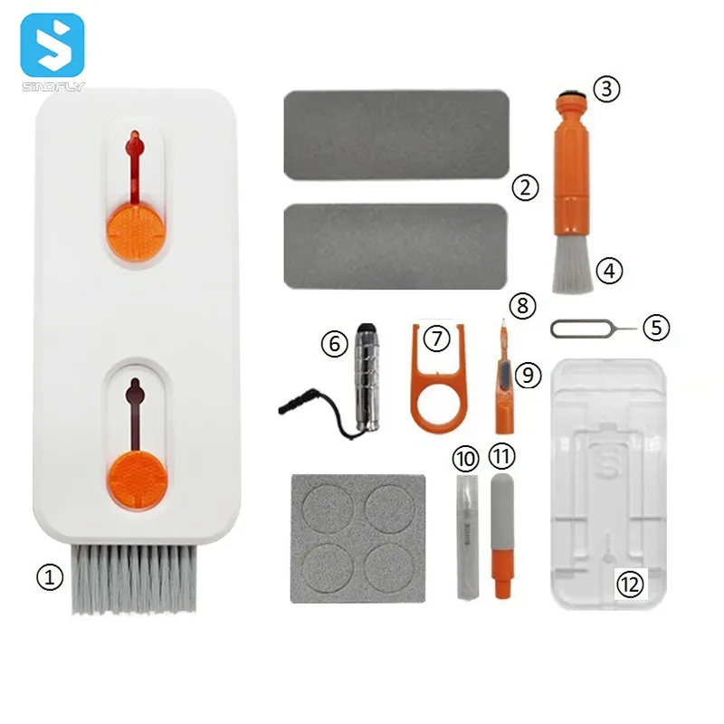 Hot Selling Multifunctional Earphone Cleaning Pen Portable Keyboard Headset Computer Phone Camera Tablet Cleaning kit For Airpod