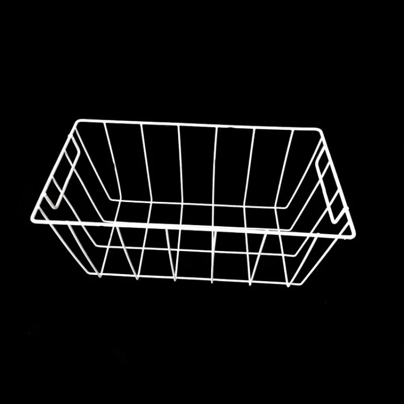 refrigerator organizer plastic coated wire mesh basket for chest freezer