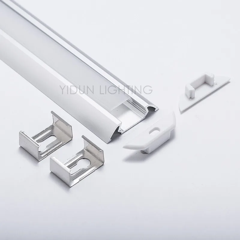 YIDUN Lighting YPR3007 крепление с помощью зажимов алюминиевый светодиодный профиль линейное светодиодное алюминиевое освещение двумя обнаружениями