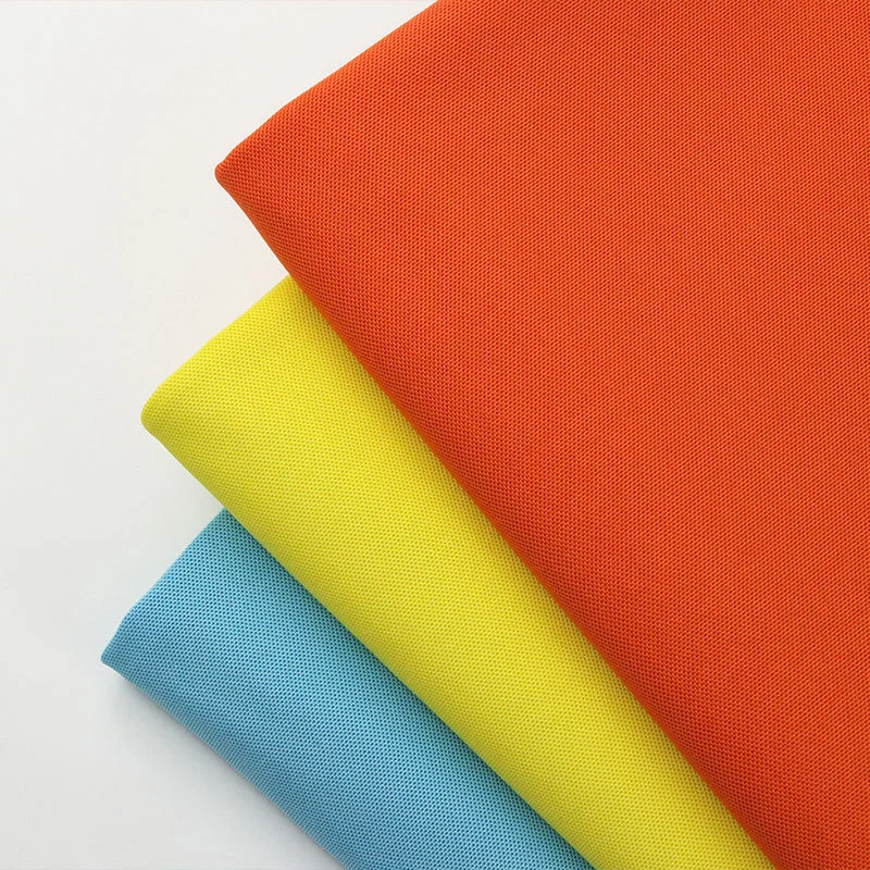 Цветная Однотонная рубашка-поло из 57% хлопка, 43% полиэстера