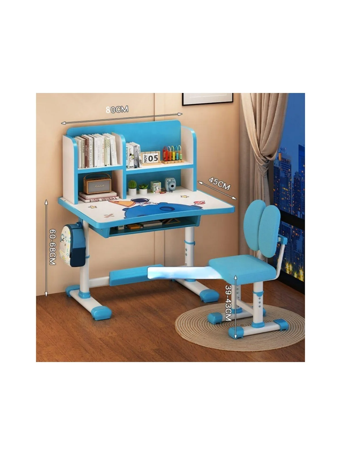 Manufacturer Supply Height Adjustable Kids Study Table Chair Kids For Living Room Study Kids Furniture And Children table