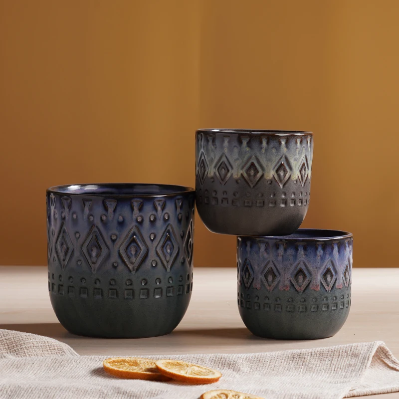 Custom Empty Ceramic Candle Container Candle Pot Ceramic Candle Jar