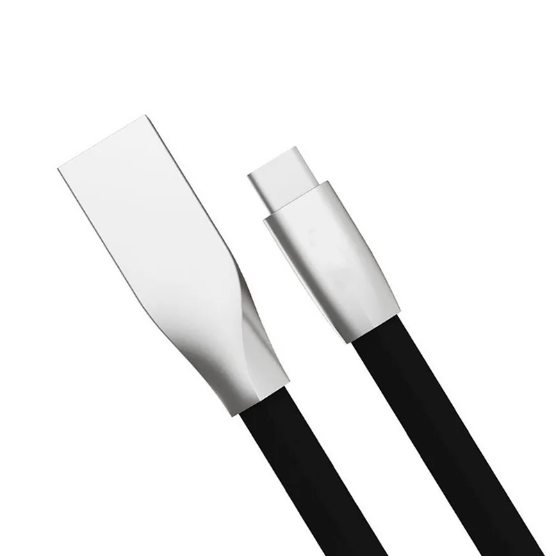 1 м 2 м USB C кабель, высококачественные плоские шнуры из цинкового сплава, 2 А, 3 А, 5 А, оригинальный Usb 2,0 к Usb-проводу, кабель типа C для быстрой зарядки